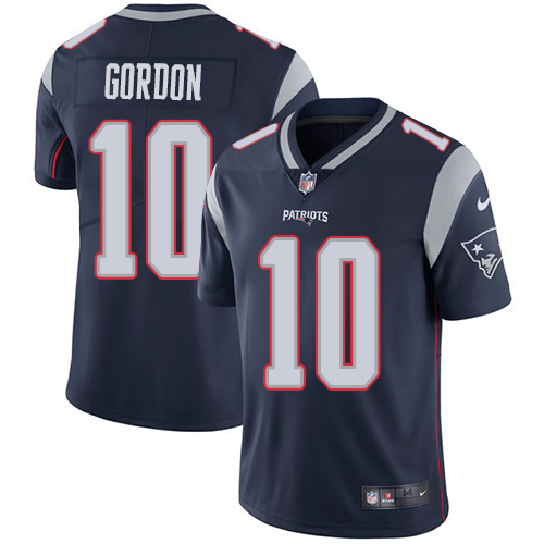Nike Patriots #10 Josh Gordon Navy Blue Team Color Youth Stitched NFL Vapor Untouchable Limited Jersey