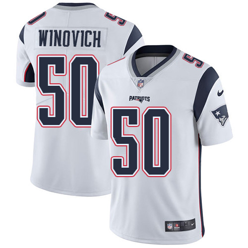 Nike Patriots #50 Chase Winovich White Youth Stitched NFL Vapor Untouchable Limited Jersey