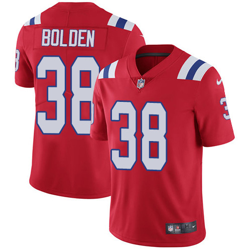Nike Patriots #38 Brandon Bolden Red Alternate Youth Stitched NFL Vapor Untouchable Limited Jersey