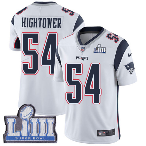 Nike Patriots #54 Dont'a Hightower White Super Bowl LIII Bound Youth Stitched NFL Vapor Untouchable Limited Jersey