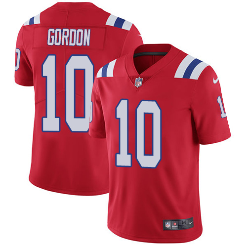 Nike Patriots #10 Josh Gordon Red Alternate Youth Stitched NFL Vapor Untouchable Limited Jersey