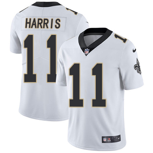 Nike Saints #11 Deonte Harris White Youth Stitched NFL Vapor Untouchable Limited Jersey