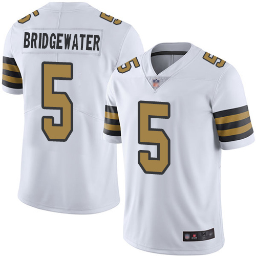 Nike Saints #5 Teddy Bridgewater White Youth Stitched NFL Limited Rush Jersey
