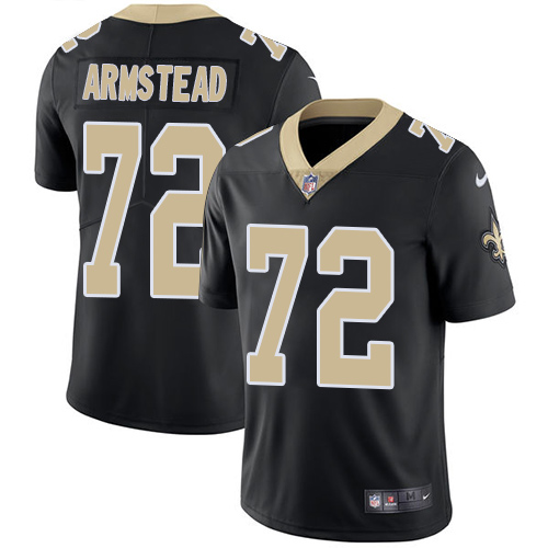 Nike Saints #72 Terron Armstead Black Team Color Youth Stitched NFL Vapor Untouchable Limited Jersey