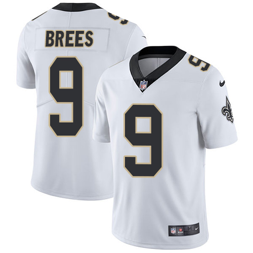 Nike Saints #9 Drew Brees White Youth Stitched NFL Vapor Untouchable Limited Jersey