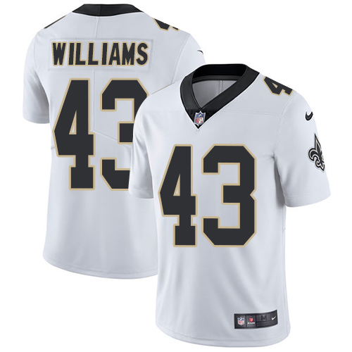Nike Saints #43 Marcus Williams White Youth Stitched NFL Vapor Untouchable Limited Jersey