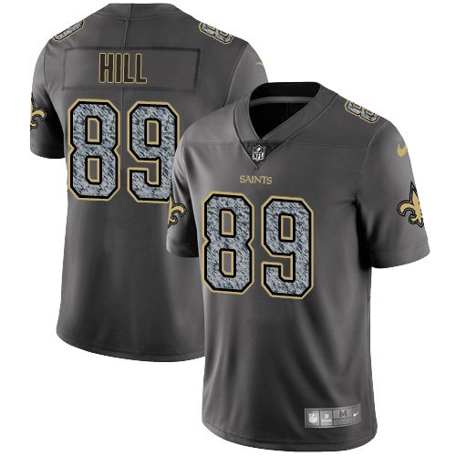 Nike Saints #89 Josh Hill Gray Static Youth Stitched NFL Vapor Untouchable Limited Jersey