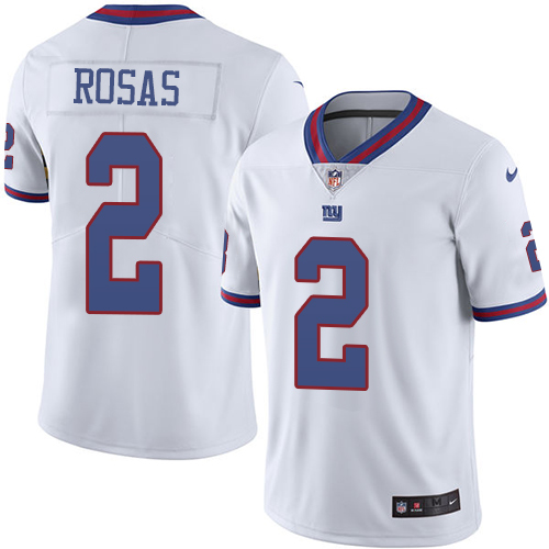 Nike Giants #2 Aldrick Rosas White Youth Stitched NFL Limited Rush Jersey