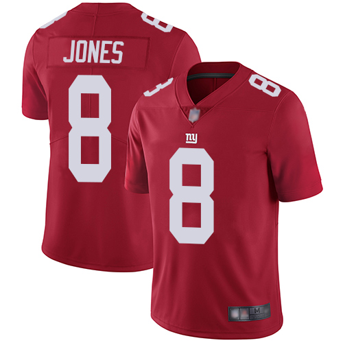 Nike Giants #8 Daniel Jones Red Alternate Youth Stitched NFL Vapor Untouchable Limited Jersey
