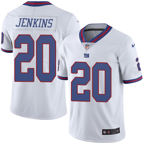 Nike Giants #20 Janoris Jenkins White Youth Stitched NFL Limited Rush Jersey