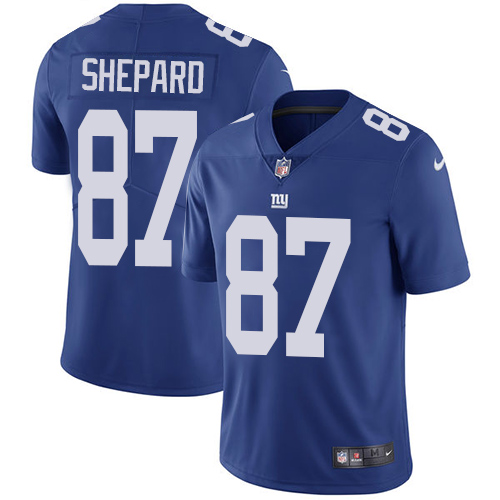 Nike Giants #87 Sterling Shepard Royal Blue Team Color Youth Stitched NFL Vapor Untouchable Limited Jersey