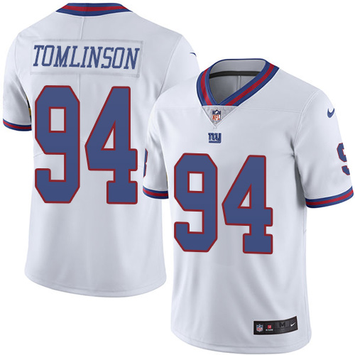 Nike Giants #94 Dalvin Tomlinson White Youth Stitched NFL Limited Rush Jersey