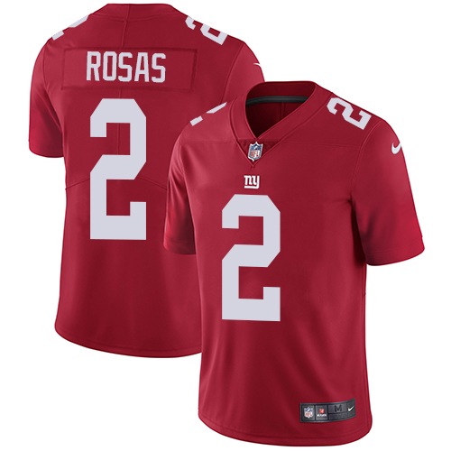Nike Giants #2 Aldrick Rosas Red Alternate Youth Stitched NFL Vapor Untouchable Limited Jersey