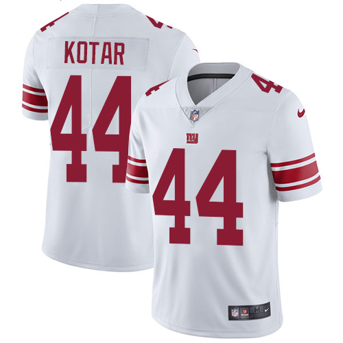 Nike Giants #44 Doug Kotar White Youth Stitched NFL Vapor Untouchable Limited Jersey