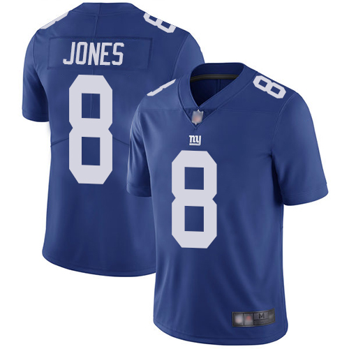 Nike Giants #8 Daniel Jones Royal Blue Team Color Youth Stitched NFL Vapor Untouchable Limited Jersey