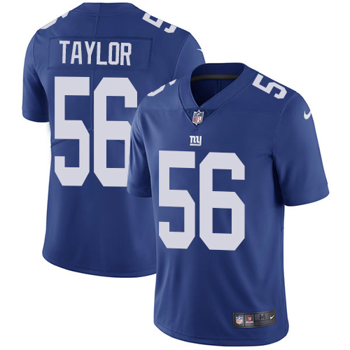 Nike Giants #56 Lawrence Taylor Royal Blue Team Color Youth Stitched NFL Vapor Untouchable Limited Jersey