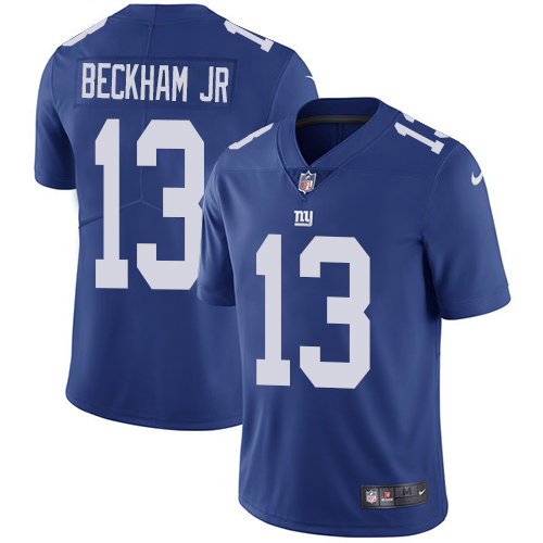 Nike Giants #13 Odell Beckham Jr Royal Blue Team Color Youth Stitched NFL Vapor Untouchable Limited Jersey
