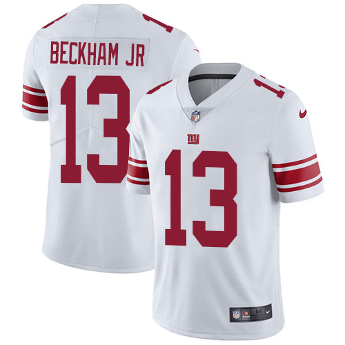 Nike Giants #13 Odell Beckham Jr White Youth Stitched NFL Vapor Untouchable Limited Jersey