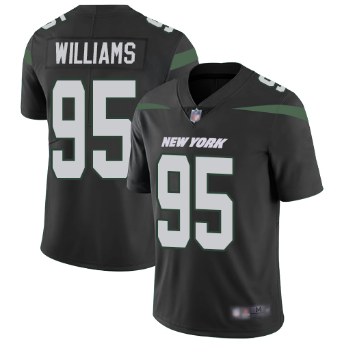 Nike Jets #95 Quinnen Williams Black Alternate Youth Stitched NFL Vapor Untouchable Limited Jersey
