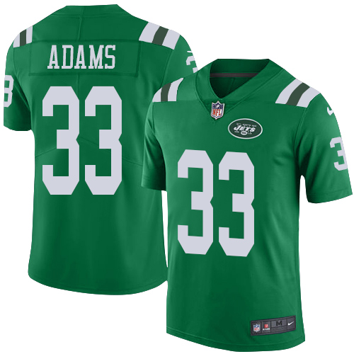 Nike Jets #33 Jamal Adams Green Youth Stitched NFL Limited Rush Jersey