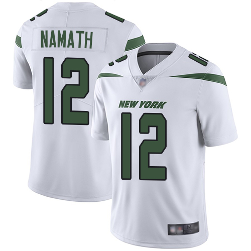 Nike Jets #12 Joe Namath White Youth Stitched NFL Vapor Untouchable Limited Jersey