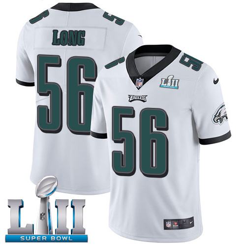 Nike Eagles #56 Chris Long White Super Bowl LII Youth Stitched NFL Vapor Untouchable Limited Jersey