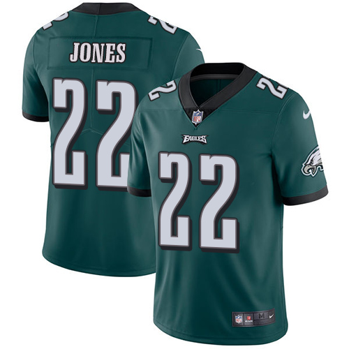 Nike Eagles #22 Sidney Jones Midnight Green Team Color Youth Stitched NFL Vapor Untouchable Limited Jersey
