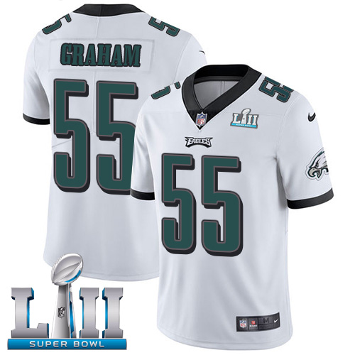 Nike Eagles #55 Brandon Graham White Super Bowl LII Youth Stitched NFL Vapor Untouchable Limited Jersey