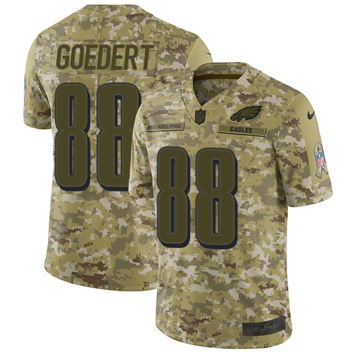Nike Eagles #88 Dallas Goedert Camo Youth Stitched NFL Limited 2018 Salute to Service Jersey