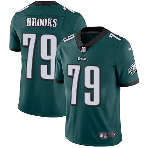 Nike Eagles #79 Brandon Brooks Midnight Green Team Color Youth Stitched NFL Vapor Untouchable Limited Jersey