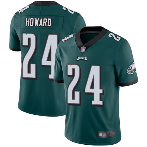 Nike Eagles #24 Jordan Howard Midnight Green Team Color Youth Stitched NFL Vapor Untouchable Limited Jersey