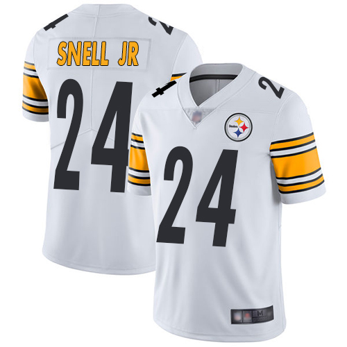 Nike Steelers #24 Benny Snell Jr. White Youth Stitched NFL Vapor Untouchable Limited Jersey