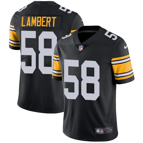 Nike Steelers #58 Jack Lambert Black Alternate Youth Stitched NFL Vapor Untouchable Limited Jersey