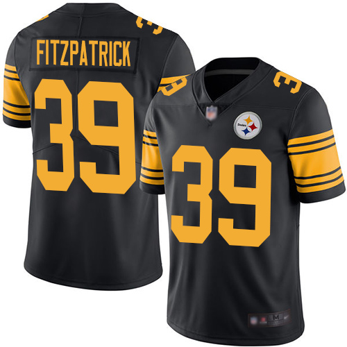 Nike Steelers #39 Minkah Fitzpatrick Black Youth Stitched NFL Limited Rush Jersey