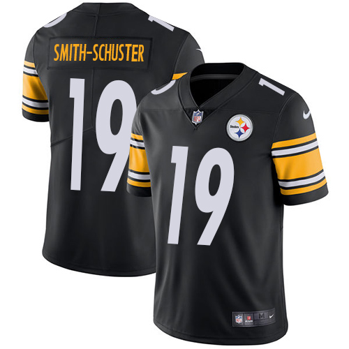 Nike Steelers #19 JuJu Smith-Schuster Black Team Color Youth Stitched NFL Vapor Untouchable Limited Jersey