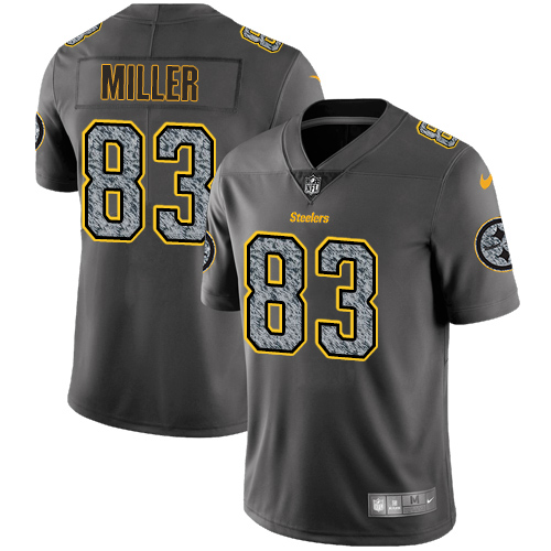 Nike Steelers #83 Heath Miller Gray Static Youth Stitched NFL Vapor Untouchable Limited Jersey