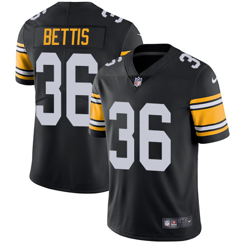 Nike Steelers #36 Jerome Bettis Black Alternate Youth Stitched NFL Vapor Untouchable Limited Jersey