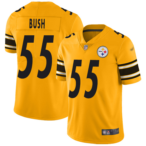 Nike Steelers #55 Devin Bush Gold Youth Stitched NFL Limited Inverted Legend Jersey