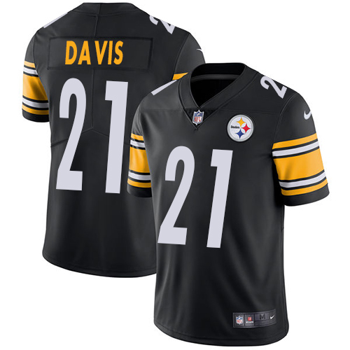 Nike Steelers #21 Sean Davis Black Team Color Youth Stitched NFL Vapor Untouchable Limited Jersey