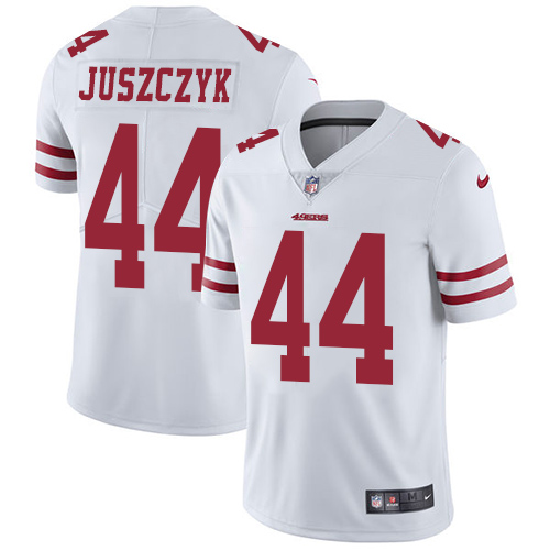 Nike 49ers #44 Kyle Juszczyk White Youth Stitched NFL Vapor Untouchable Limited Jersey