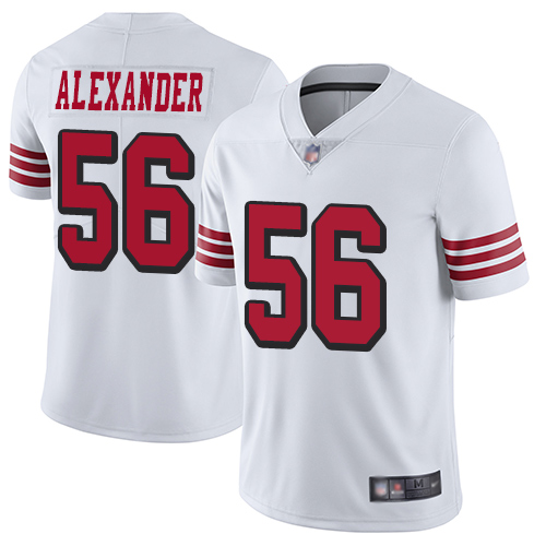 Nike 49ers #56 Kwon Alexander White Rush Youth Stitched NFL Vapor Untouchable Limited Jersey