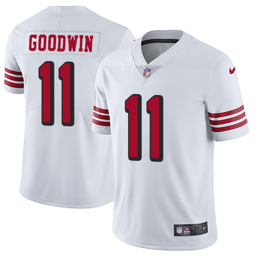 Nike 49ers #11 Marquise Goodwin White Rush Youth Stitched NFL Vapor Untouchable Limited Jersey