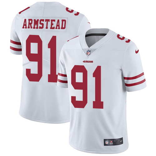 Nike 49ers #91 Arik Armstead White Youth Stitched NFL Vapor Untouchable Limited Jersey