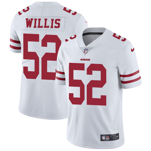 Nike 49ers #52 Patrick Willis White Youth Stitched NFL Vapor Untouchable Limited Jersey