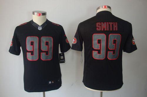 Nike 49ers #99 Aldon Smith Black Impact Youth Stitched NFL Limited Jersey