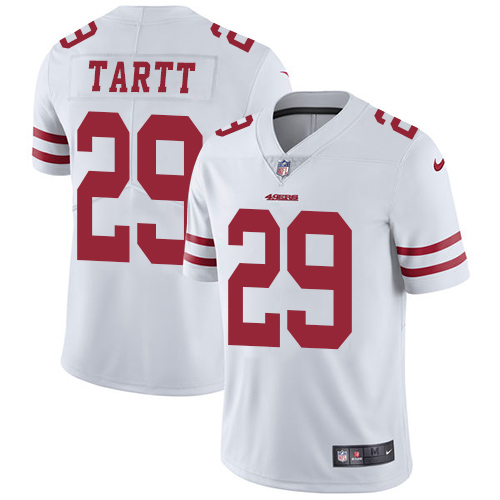 Nike 49ers #29 Jaquiski Tartt White Youth Stitched NFL Vapor Untouchable Limited Jersey