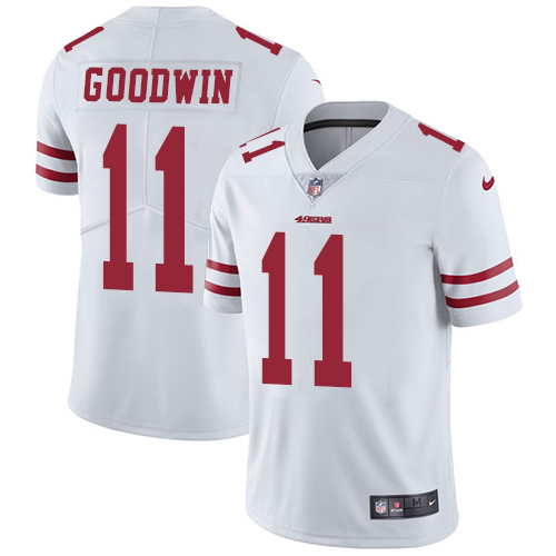 Nike 49ers #11 Marquise Goodwin White Youth Stitched NFL Vapor Untouchable Limited Jersey