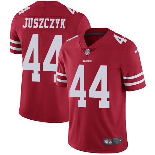 Nike 49ers #44 Kyle Juszczyk Red Team Color Youth Stitched NFL Vapor Untouchable Limited Jersey