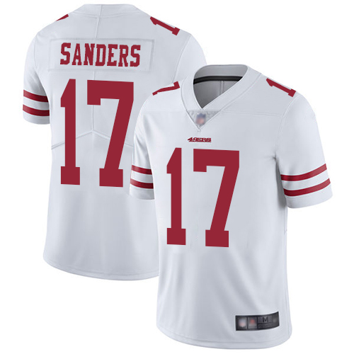 Nike 49ers #17 Emmanuel Sanders White Youth Stitched NFL Vapor Untouchable Limited Jersey