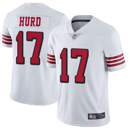 Nike 49ers #17 Jalen Hurd White Rush Youth Stitched NFL Vapor Untouchable Limited Jersey